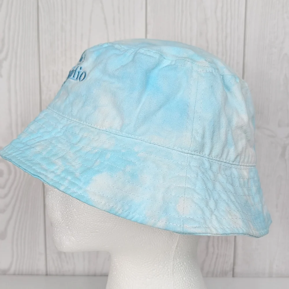Don Julio Hit Bucket Hat Tie Dyed With Ice Method Light Blue And White - Picture 2 of 8